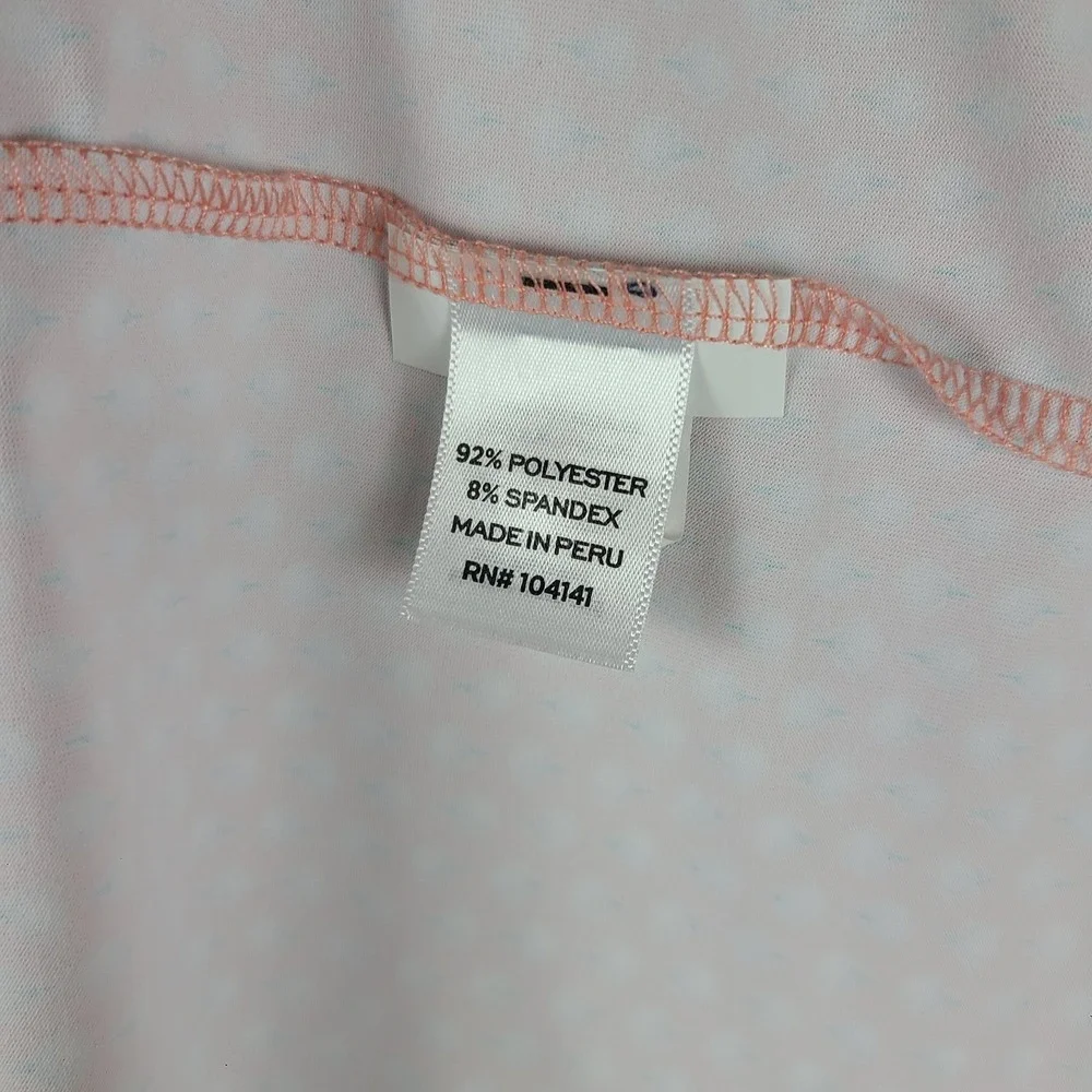 Walter Hagen Polo Shirt Mens Large Orange Blue Performance 11 Golf Short Sleeve